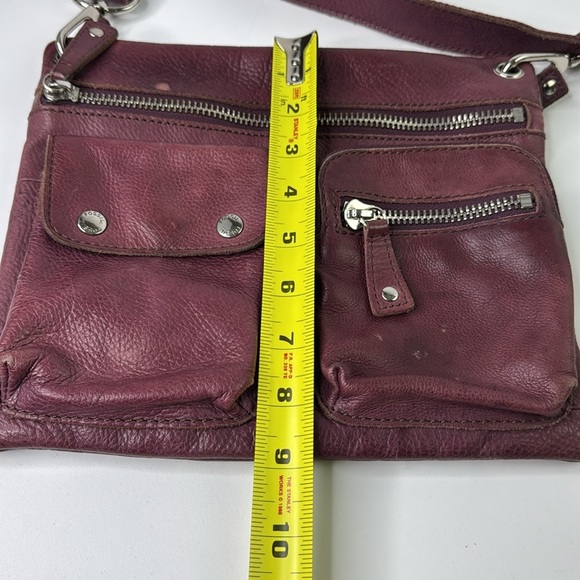 Fossil Crossbody Plum Leather Shoulder Bag - Picture 8 of 10